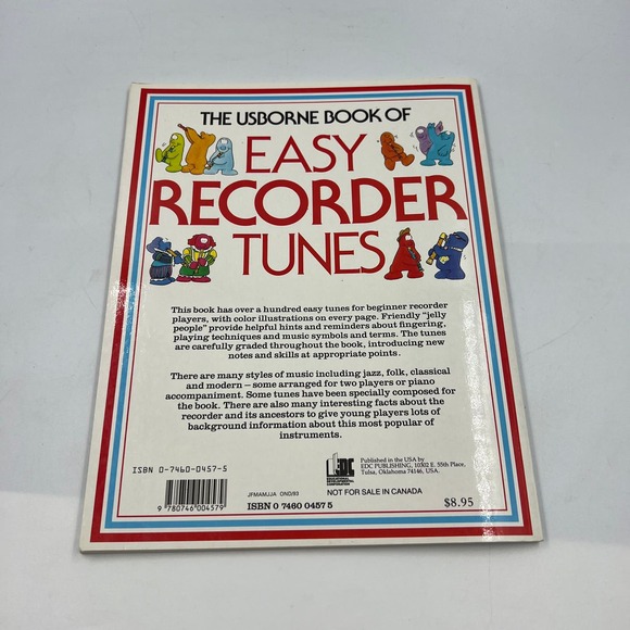 The Usborne Book Of Recorder Tunes Sheet Music Paperback Book Philip Hawthorn - Picture 4 of 12